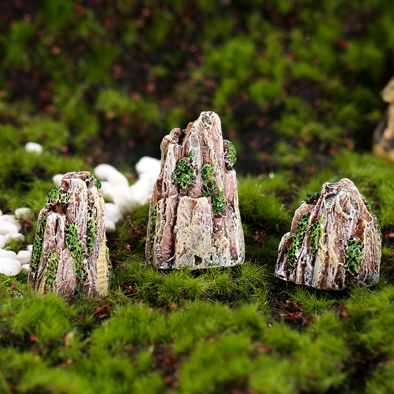 Bonsai Garden Accessories - 1Pcs Mini Mountain Miniature Bonsai Ornaments