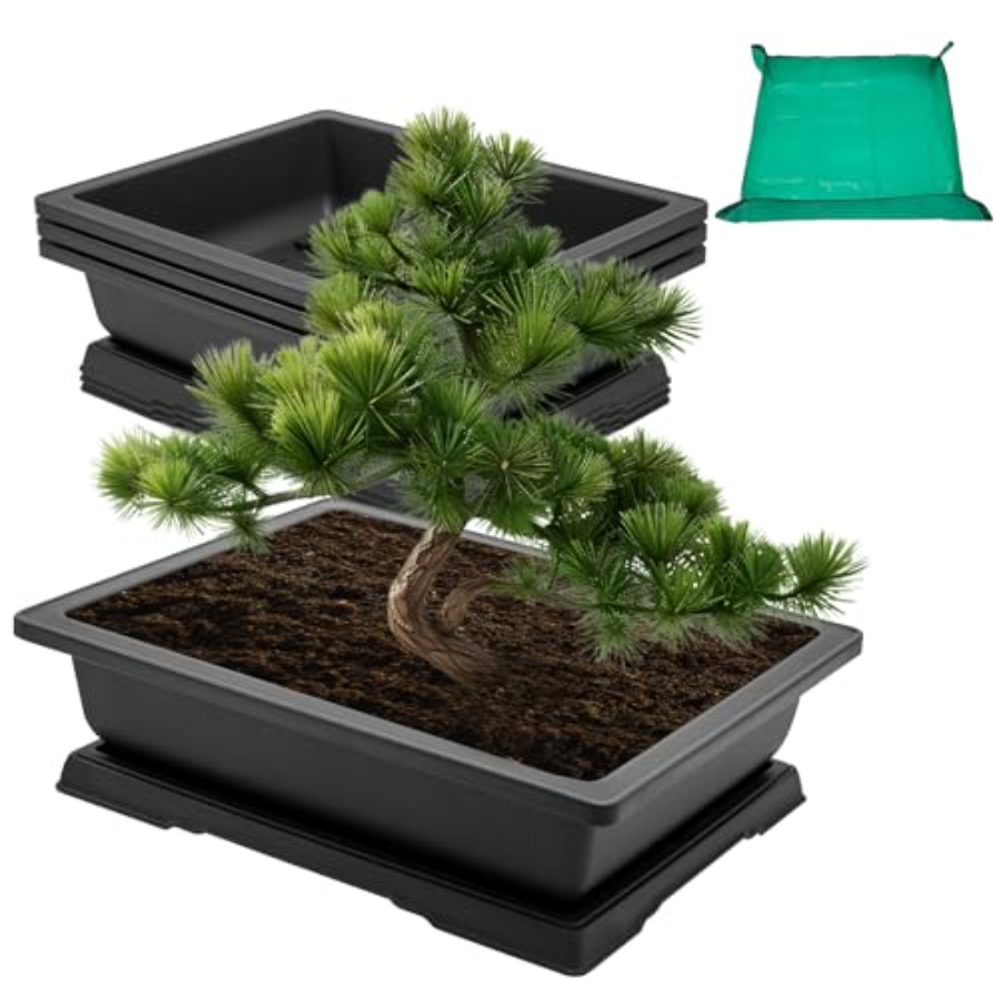 Bonsai Repotting Mat - 3Pcs 18 Inch Bonsai Training Pots