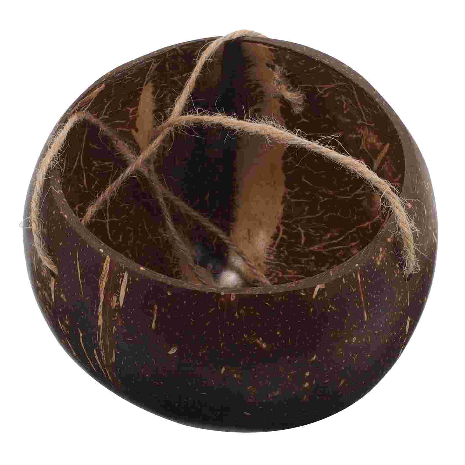 Mini Bonsai Zen Garden - Large Hanging Planter Coconut Shell Flowerpot