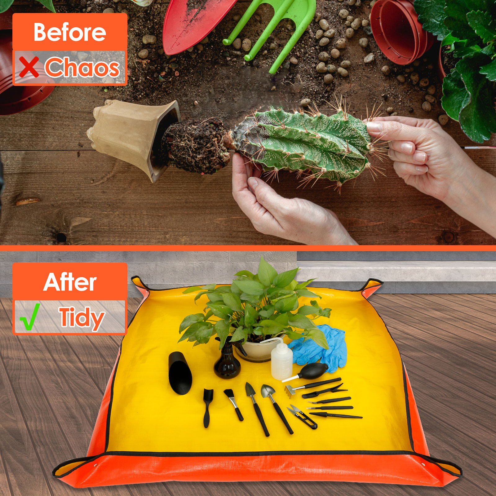 13/16Pcs Garden Succulent Plan - огляд і ціна Bonsai Repotting Mat