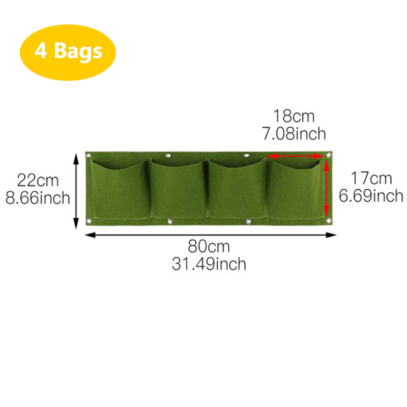 Wall Hanging Planting Bags Poc - огляд і ціна Bonsai Vertical Garden