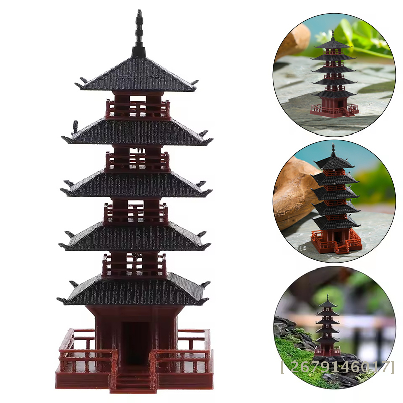 【YY26】Mini Pagoda Statue Chine - огляд і ціна Mini Bonsai Zen Garden