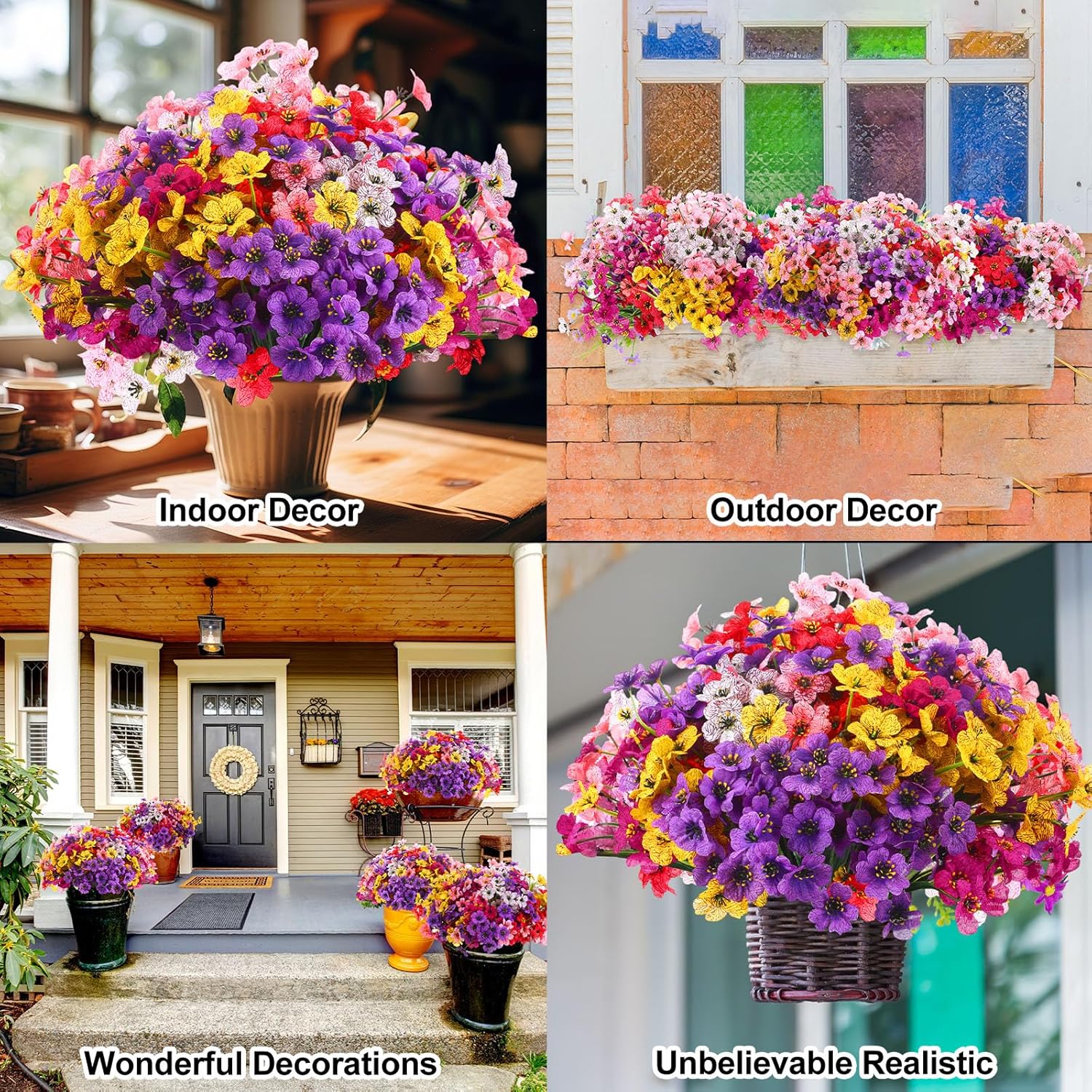 56 Bundles Artificial Flowers  - огляд і ціна Bonsai Garden Images