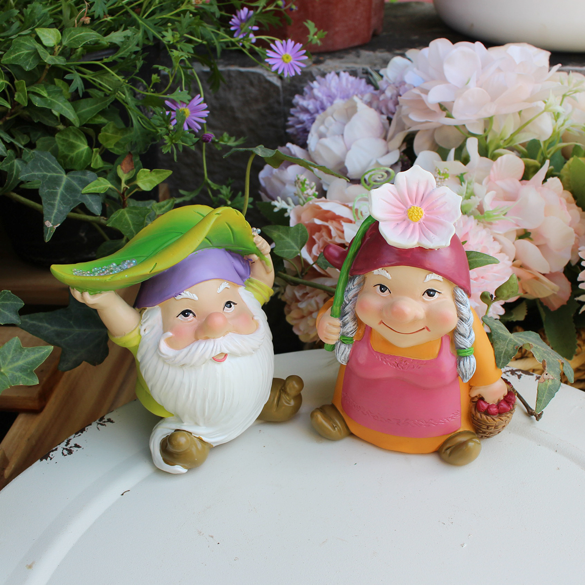 Rainproof Dwarf Couple Decorat - огляд і ціна Bonsai Garden Accessories