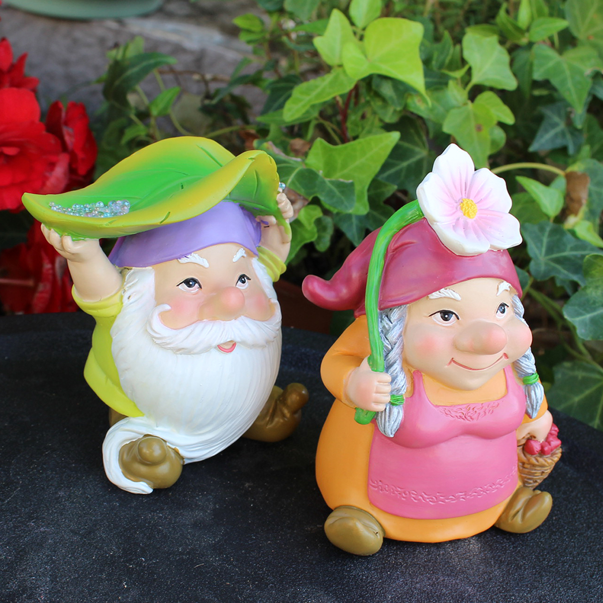 Rainproof Dwarf Couple Decorat - огляд і ціна Bonsai Garden Accessories