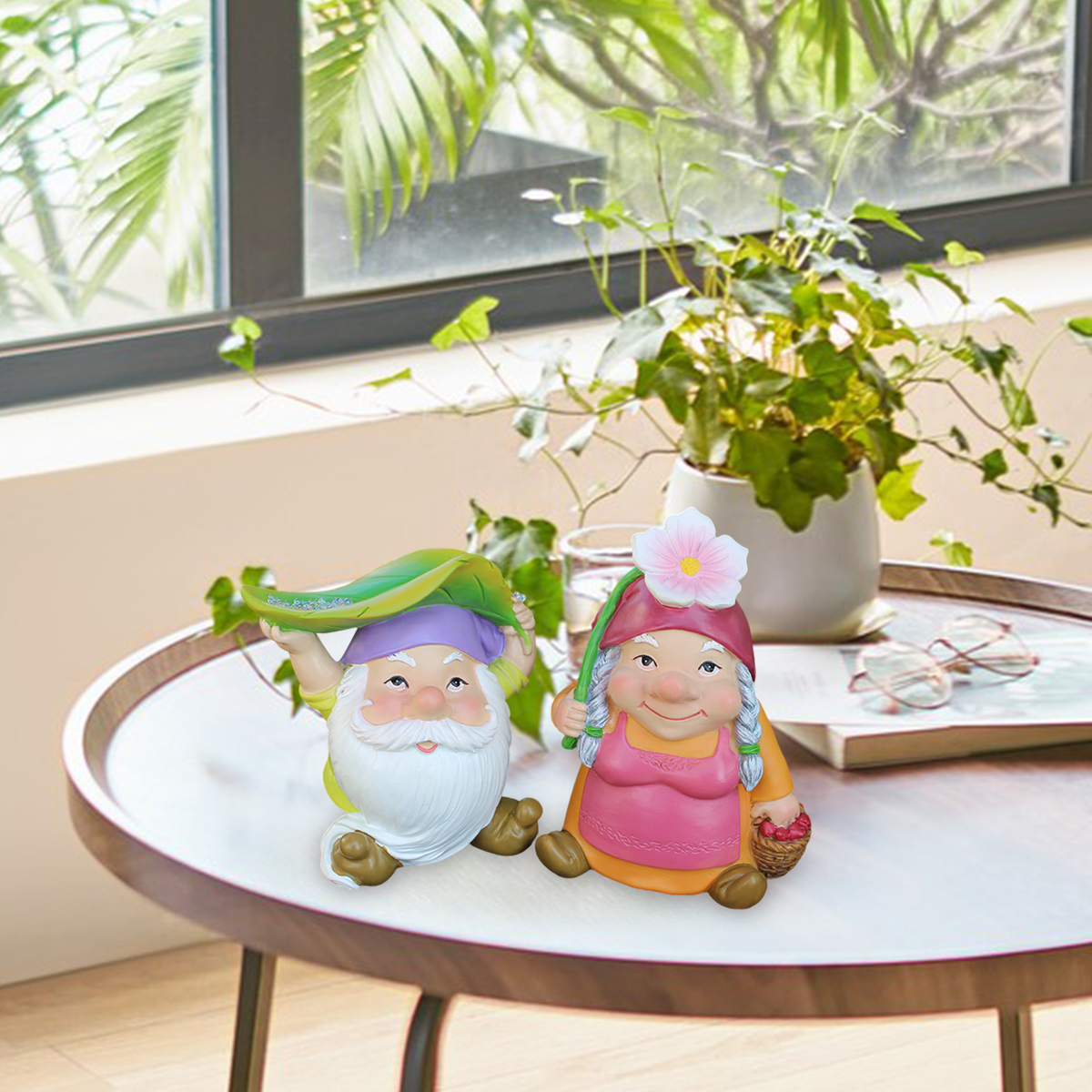 Rainproof Dwarf Couple Decorat - огляд і ціна Bonsai Garden Accessories