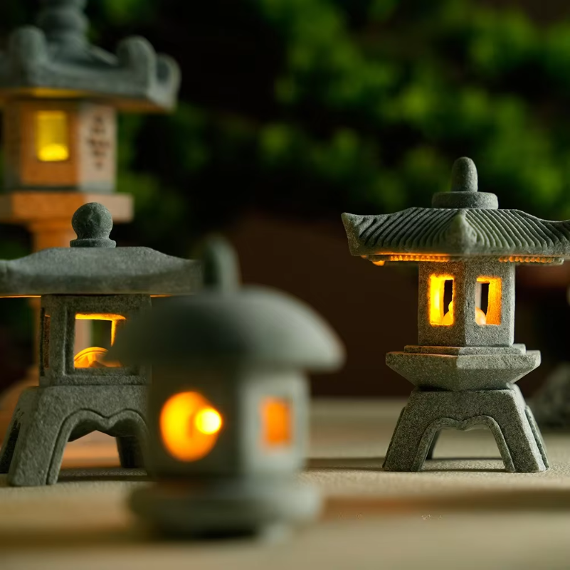 Mini Pagoda Lantern Light Gard - огляд і ціна Mini Bonsai Zen Garden