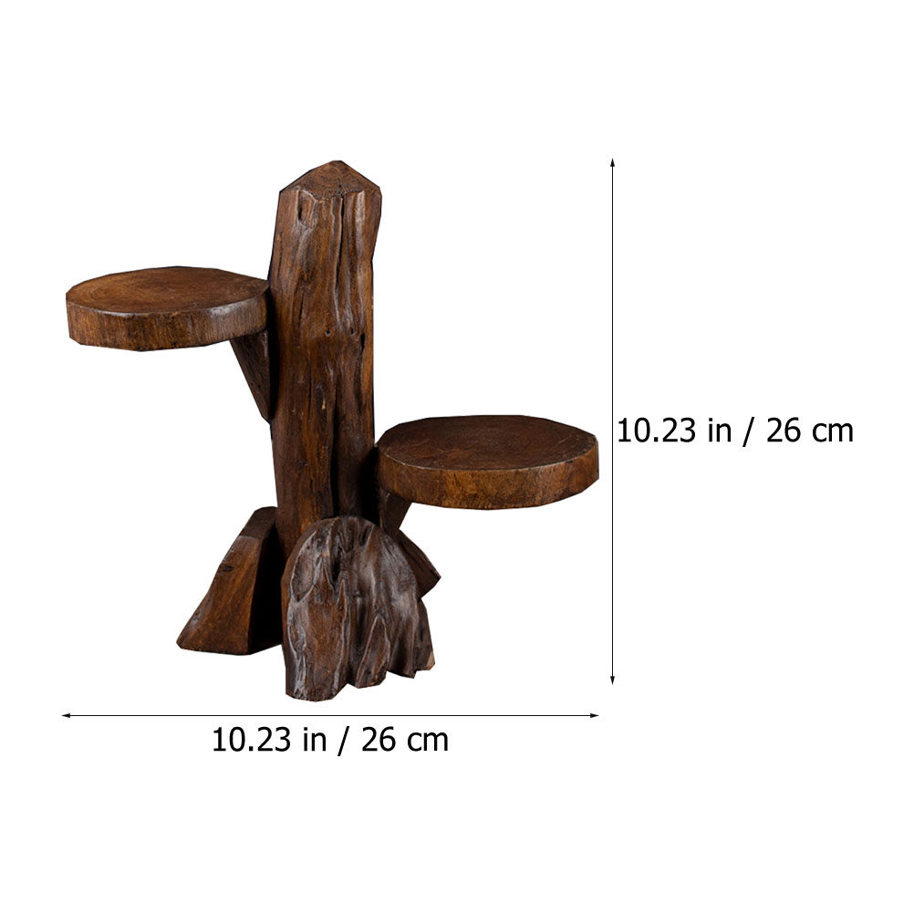 1Pcs Natural Wood Plant Stand  - огляд і ціна Bonsai Vertical Garden