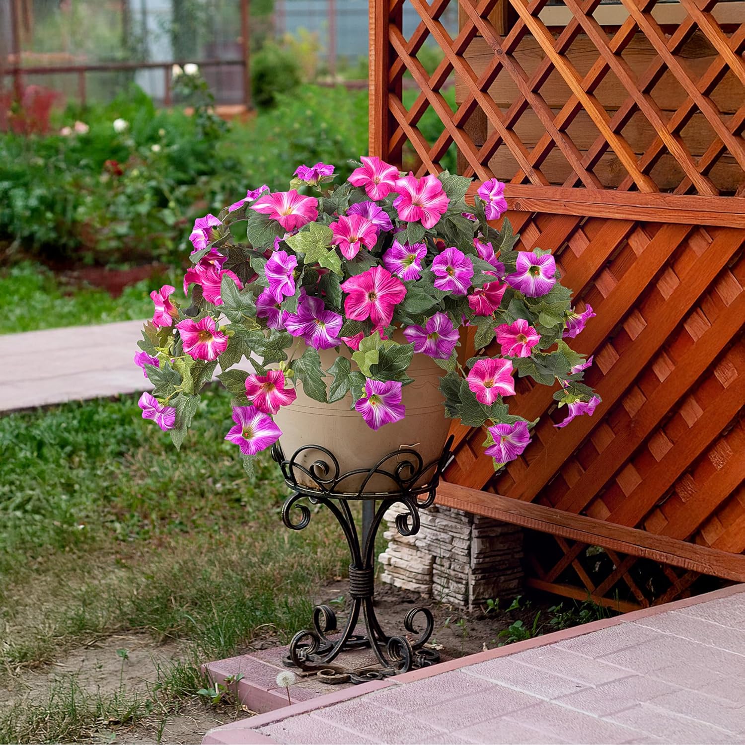 Artificial Petunias Silk Flowe - огляд і ціна Bonsai Garden Images