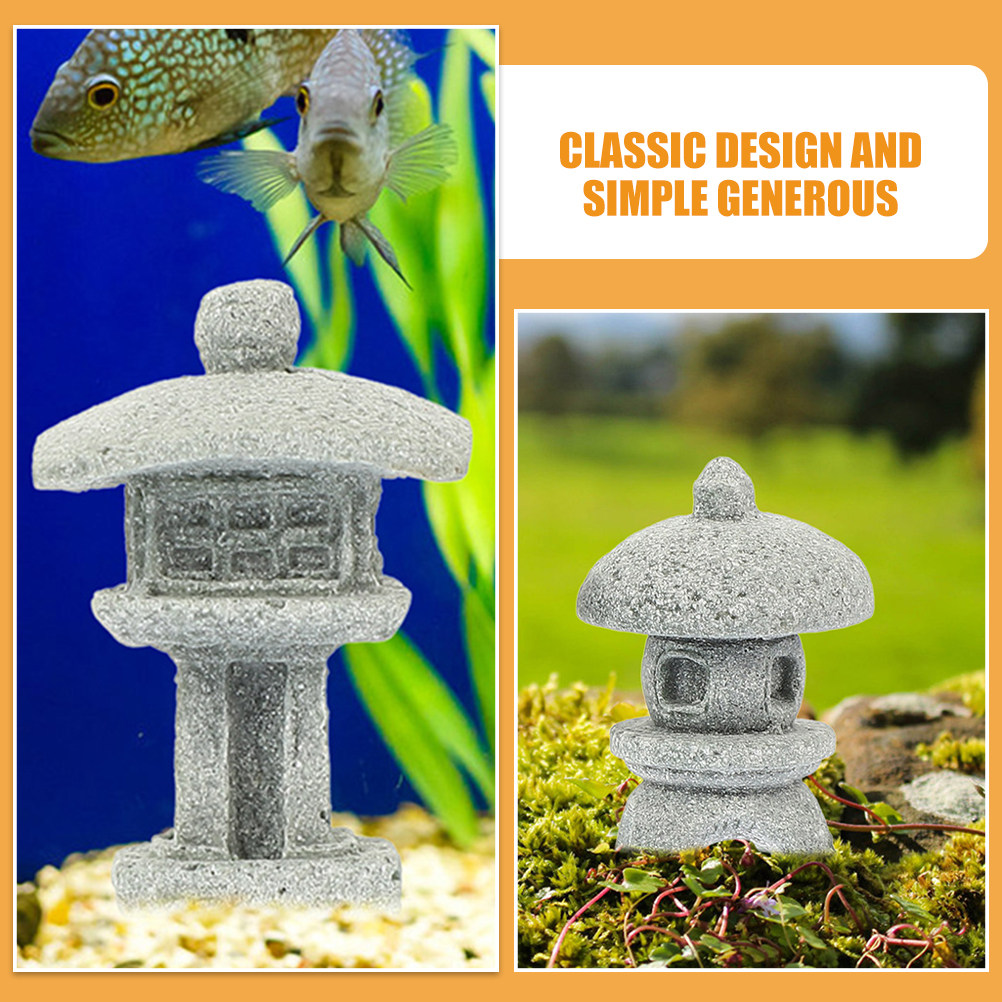 6Pcs Sandstone Pagoda Statue G - огляд і ціна Mini Bonsai Zen Garden