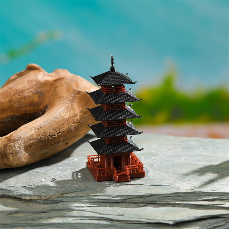 🛒1Pc Mini Pagoda Statue Chines - огляд і ціна Mini Bonsai Zen Garden