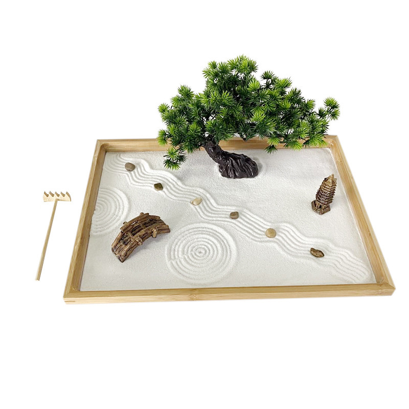 Japanese Zen Garden for Desk W - огляд і ціна Bonsai Zen Garden Kit