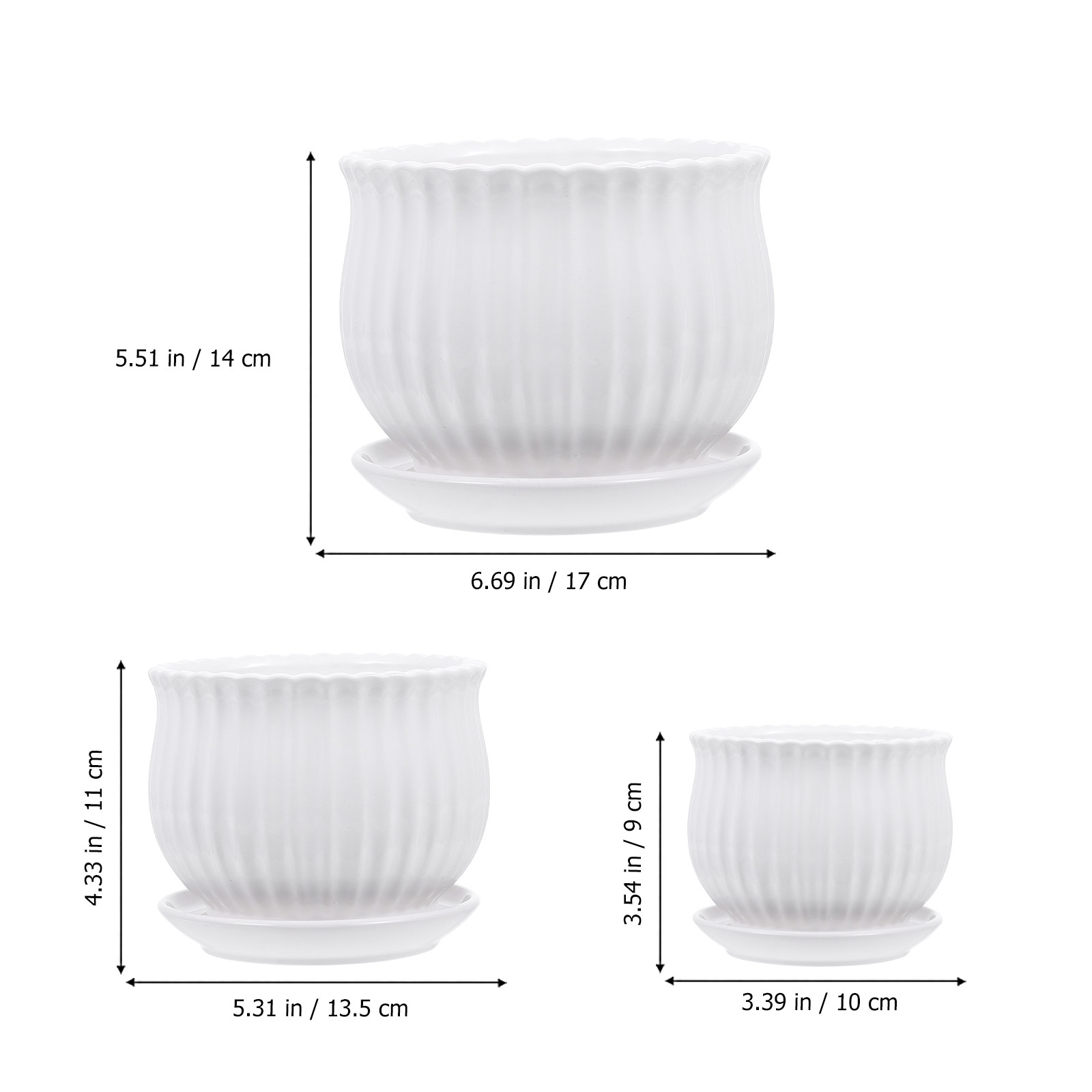 3Pcs Vertical Striped Ceramic  - огляд і ціна Bonsai Vertical Garden