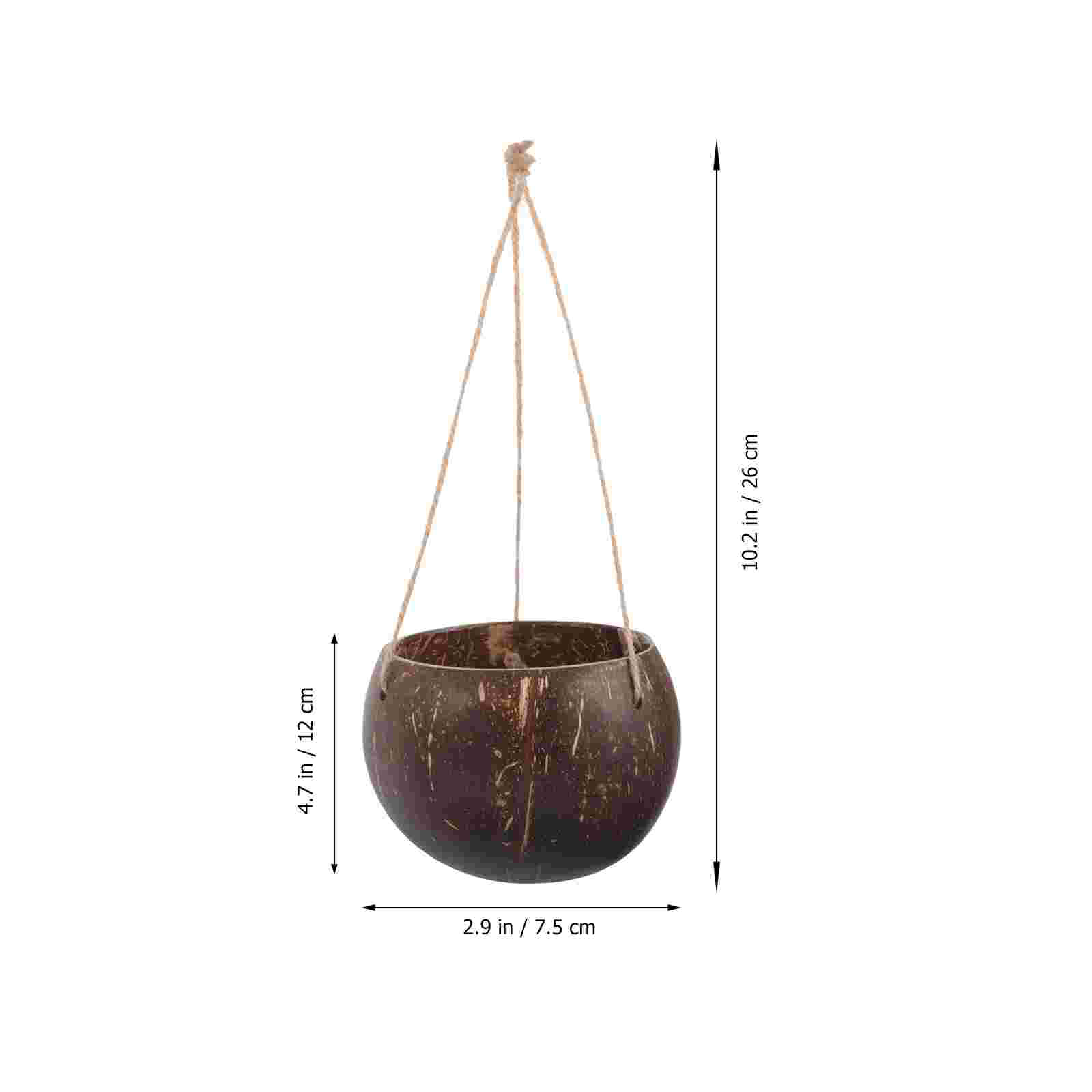Large Hanging Planter Coconut  - огляд і ціна Mini Bonsai Zen Garden