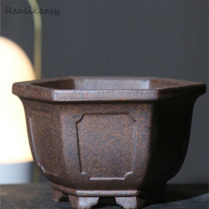 Purple Sand Flower Pot Hexagon - огляд і ціна Mini Bonsai Zen Garden