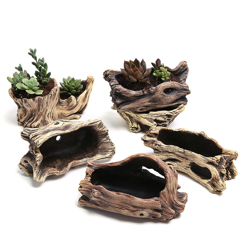 Succulent Flower Pot Wood Tree - огляд і ціна Mini Bonsai Zen Garden