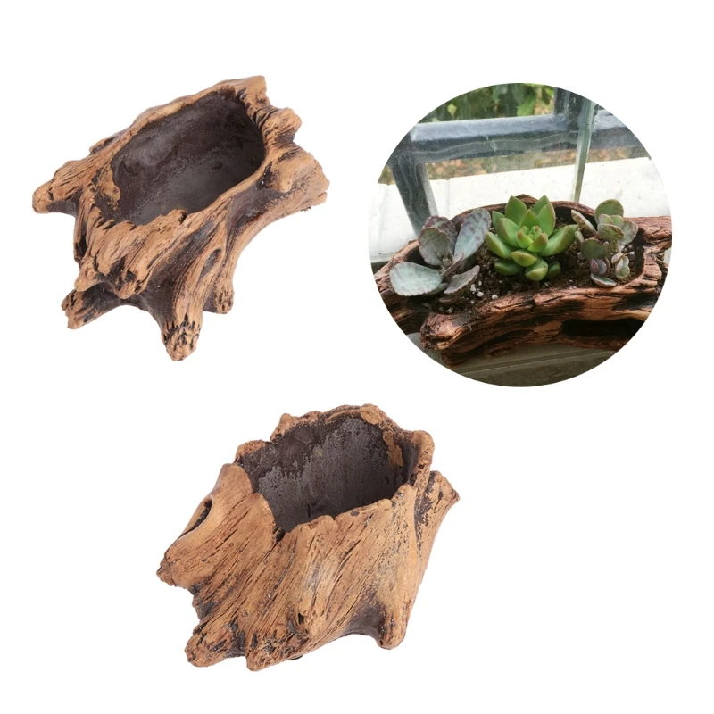 Succulent Flower Pot Wood Tree - огляд і ціна Mini Bonsai Zen Garden